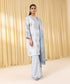 Unstitched Women's Blue Textured Lawn 3 Piece Suit